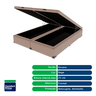 Cama Box com Baú Queen Size Bege Comfort Prime 158x198 - 2