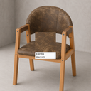 Ver imagem 4 de Kit 4 Cadeiras de Jantar Allegra Madeira Maciça Estofada Tecido p/ Sala Bege Marrom Confortavel Mode