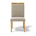Ver imagem 3 de Cadeira Ana Madeira Maciça Estofada para Mesa de Jantar Veludo Bege 102