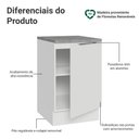Ver imagem 3 de Balcão de Cozinha 50cm 1 Porta Branco Stella Madesa