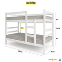 Ver imagem 2 de Beliche Barreto Lonçarcci com Colchões D20 Premium Cor:branco