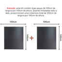 Ver imagem 4 de Persiana Pvc Trilho Metálico 200larg X 140alt (2 Pçs) - Preta