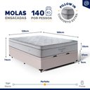 Ver imagem 3 de Cama Box Baú com Colchão de Molas Ensacadas D33 Ortobom Pillow In Freedom Casal 138cm