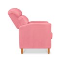Ver imagem 6 de Poltrona Amamentação Reclinável Gisele - Poltrona Confortável para Leitura e Descanso - Rosa