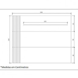 Painel para TV até 55 Polegadas 1 Prateleira  - 1