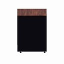 Ver imagem 6 de Mesa Escrivaninha Retangular X Escritório Pé Painel com Passa Cabos 120cm Executive Louro Preto Marrom
