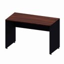 Ver imagem 2 de Mesa Escrivaninha Retangular X Escritório Pé Painel com Passa Cabos 120cm Executive Louro Preto Marrom