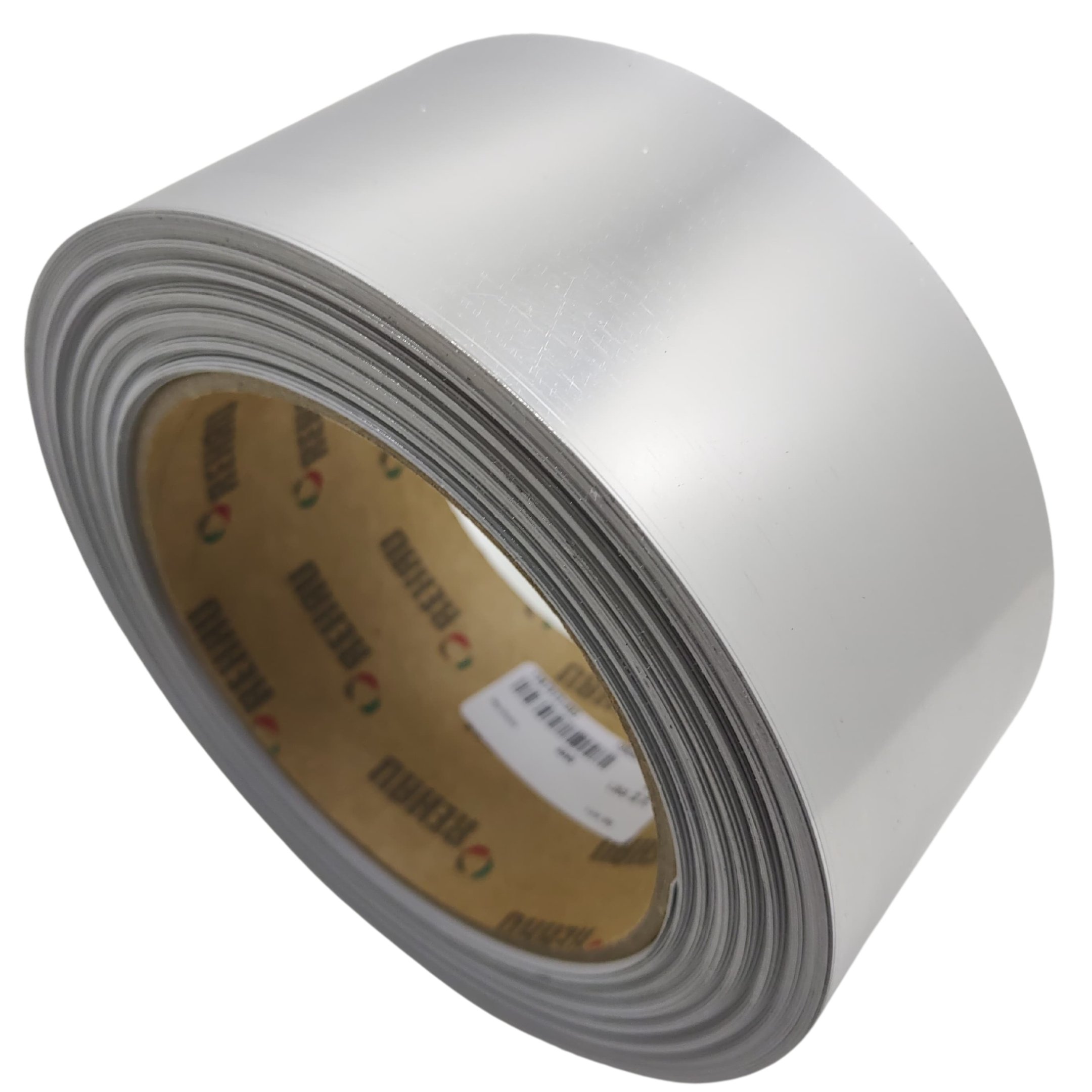 Fita de Borda Aluminium Prateada Metalica 64mm X 10m Moveis Acabamento Metalico Aluminio - 1
