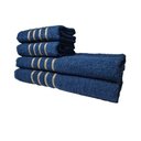 Ver imagem 6 de Kit 8 Toalhas Grandes Montreal 4 Banhos 4 Rostos Azul+cinza