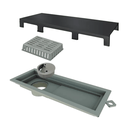 Ver imagem 1 de Ralo Elleve 2922 Tiny Pvc Acabamento Inox Black Matte 25cm Ralo Linear