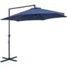 Ombrelone Bel Veneza 3 Metros Guarda Sol de Piscina, Varanda e Jardim Suspenso - Azul - 3