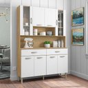 Ver imagem 1 de Kit Cozinha Ambiente Golden 8 Portas Freijó Supremo - Kits Paraná