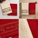 Ver imagem 2 de Kit 15 Toalhas de Mãos e Lavabo 30x50cm 100% Algodão 400g-m² Macias Creme Bene Casa