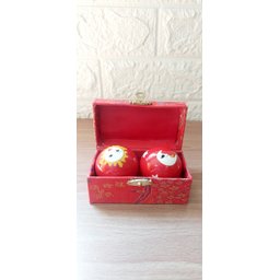 Bolas Saúde Chinesa Esfera Baoding Sino Interno Terapêutica - 4