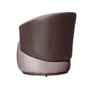 Ver imagem 4 de Poltrona Organica Beatriz Veludo Rose C/ Composê Corano Marrom - Lm Decor