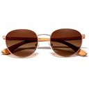 Ver imagem 3 de Óculos de Sol Redondo Madeira Proteção Uv400