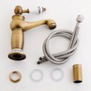 Ver mais imagens de Torneira Banheiro Luxo Monocomando Bronze Porcelana Elegante