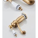Ver imagem 7 de Torneira Banheiro Luxo Monocomando Bronze Porcelana Elegante