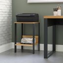 Ver imagem 1 de Mesa de Canto Estilo Industrial em Mdf F14 Freijó Preto Fosco Dalla Costa