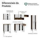 Ver imagem 6 de Armário de Cozinha Completa 293cm Rustic/branco Emilly Madesa 01 Rustic/branco