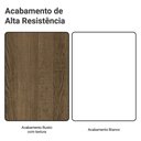 Ver imagem 4 de Armário de Cozinha Completa 293cm Rustic/branco Emilly Madesa 01 Rustic/branco