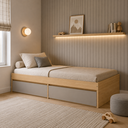 Ver imagem 1 de Cama com Duas Gavetas Solteiro Linha Play Quater