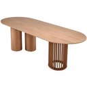 Ver imagem 7 de Mesa de Jantar 8 Lugares Oval Base Orgânica Ripada 240cm Speranza B05 Amêndoa Cinamomo - Lyam