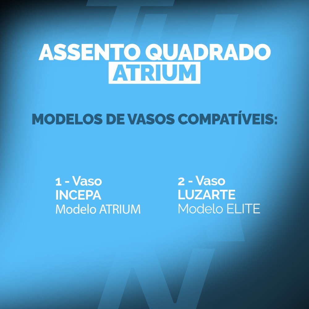 Assento Sanitário Atrium Incepa Biscuit Termofixo - 6