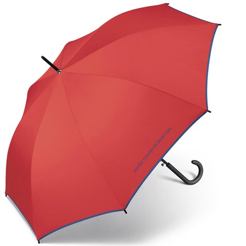 Guarda-Chuva Automático Longo Sombrinha United Colors Red Benetton