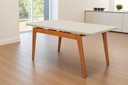 Ver imagem 2 de Mesa de Jantar 4 Lugares Retangular Belem Base Madeira