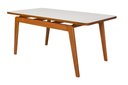 Ver imagem 1 de Mesa de Jantar 4 Lugares Retangular Belem Base Madeira