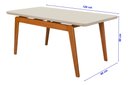 Ver imagem 5 de Mesa de Jantar 4 Lugares Retangular Belem Base Madeira