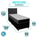 Ver imagem 3 de Kit Cama Box Bau + Cabeceira + Colchão Solteiro D33 - Iso100 - Ortobom