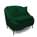 Ver imagem 5 de Poltrona Decorativa Orgânica Pé de Metal Preto Zaya Bouclê C05 - D’Rossi