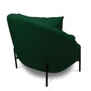 Ver imagem 7 de Poltrona Decorativa Orgânica Pé de Metal Preto Zaya Bouclê C05 - D’Rossi