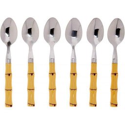 Colher De Café De Bambu Linha Asper Com 6 Atj05Cf - 1