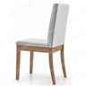 Cadeira Mh-3240 Herval Madeira Maciça Amêndoa Assento Estofado em Linho Cinza Claro C1 - 2