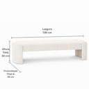Ver imagem 6 de Recamier Puf Decorativo Fly Cama Casal 138cm Zahav Estofados:off White
