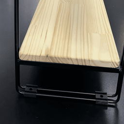 Nicho Prateleira Pinus 25 Cm X 49 Cm - Super Luxo C/suporte Preto - 3