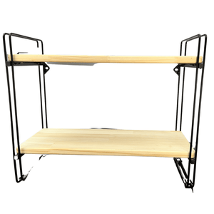 Nicho Prateleira Pinus 25 Cm X 49 Cm - Super Luxo C/suporte Preto