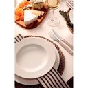 Ver imagem 2 de 12 Pratos Raso Tramontina Marie em Porcelana Decorada Branca 27 Cm 96011602