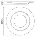 Ver imagem 5 de 12 Pratos Raso Tramontina Marie em Porcelana Decorada Branca 27 Cm 96011602