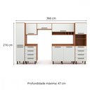 Ver imagem 4 de Cozinha Completa 7 Peças Evolution Plus Freijo com Off White Freijo com Off White