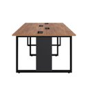 Ver imagem 5 de Plataforma de Trabalho 4 Lugares 1,80m X 1,20m Pé Metal F5 Cor:nogal com Preto