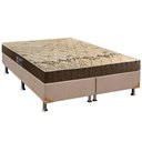 Ver imagem 1 de Cama Box Queen: Colchão Espuma Anjos D28 Confort + Base CRC Suede Clean(158x198)