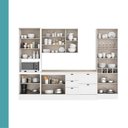 Ver imagem 4 de Cozinha Completa Milla Line 13 Portas 5 Gavetas MDF 320cm Branca