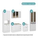 Ver imagem 6 de Cozinha Completa Milla Line 13 Portas 5 Gavetas MDF 320cm Branca