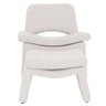 Kit Poltrona com Puff Bella Linho Off White Mesclado - Nexta Casa - 7