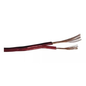 Fio Polarizado Bicolor 2x0,30mm Preto/vermelho - 100m Rolo