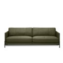 Ver imagem 5 de Sofá Decorativo Karine 3 Lugares Sala de Estar 240cm Pés em Aço Couro Fendi G88 - Gran Belo